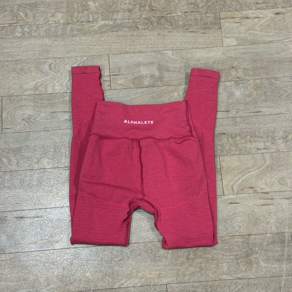 Alphalete OG Revival Leggings Pink/Berry Color Size Small - Picture 3 of 4